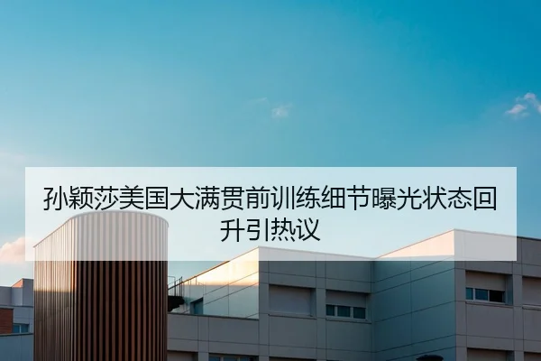 孙颖莎美国大满贯前训练细节曝光状态回升引热议